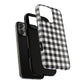 Black and White Gingham Phone Case, Tough Magnetic Cases, Stylish Phone Cover, Gift for Her, Trendy Phone Accessory, Checkered Print