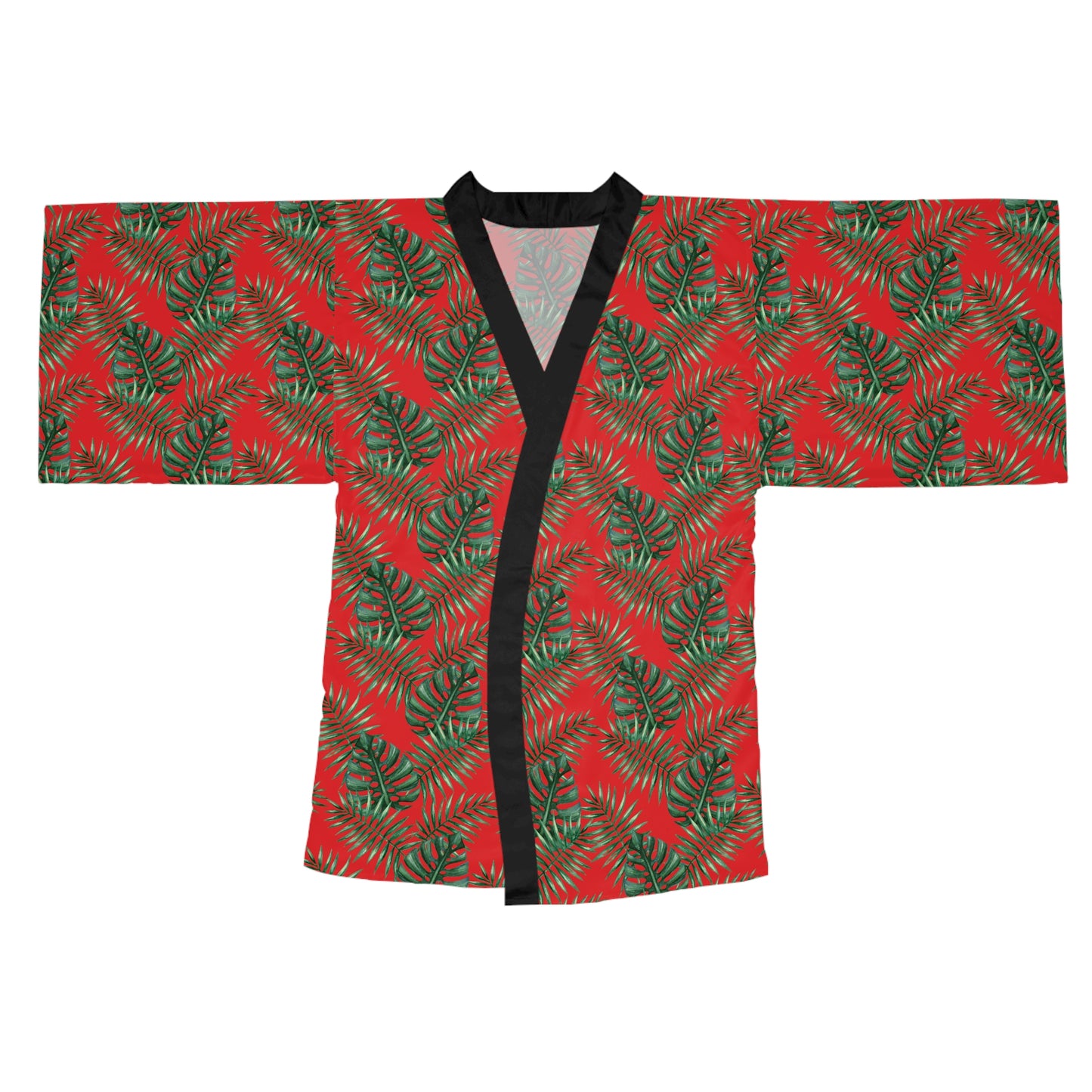 Red Tropical Bliss Serenity Kimono Robe (AOP)