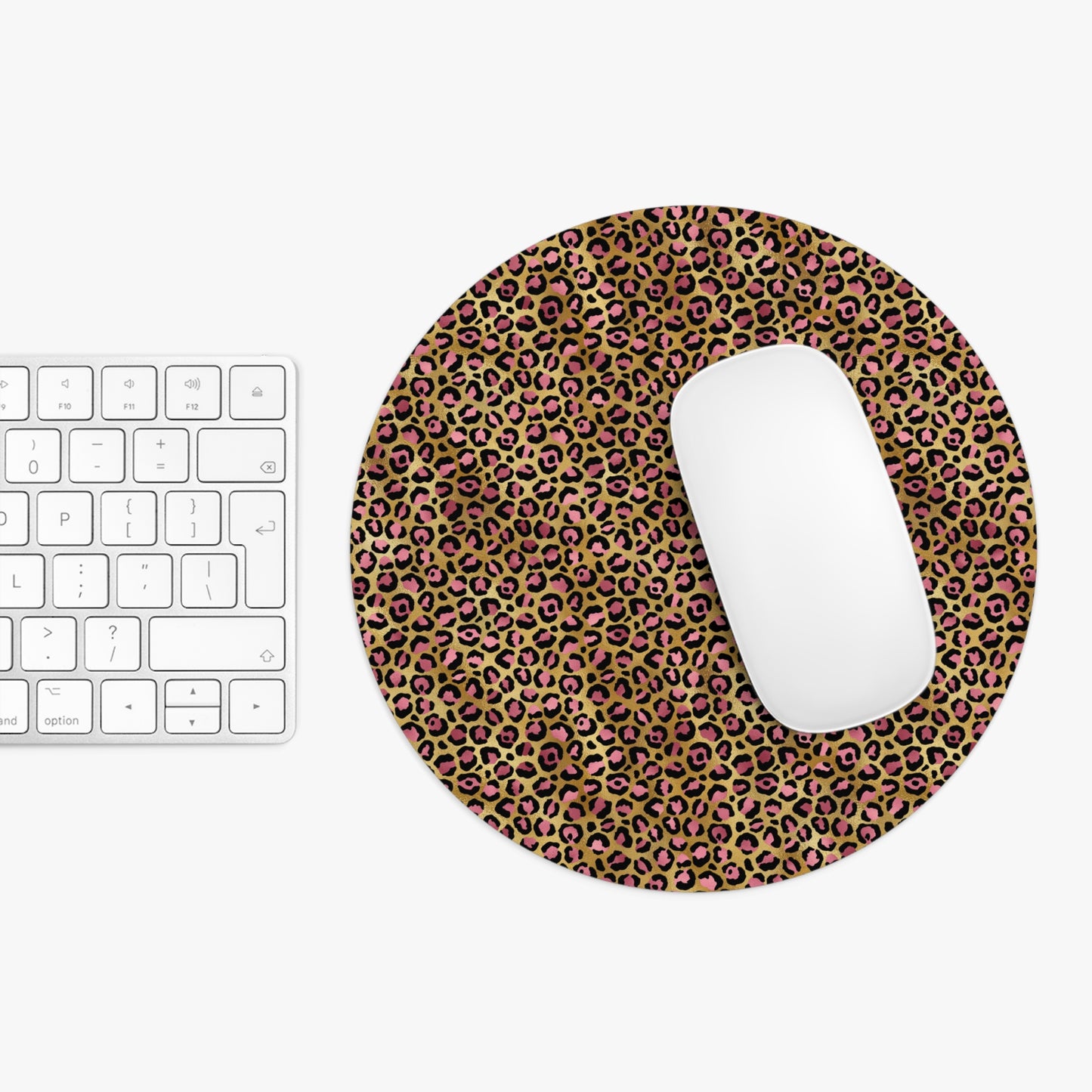 Leopard Luxe Print Mouse Pad - Stylish Desk Accessory for Animal Lovers