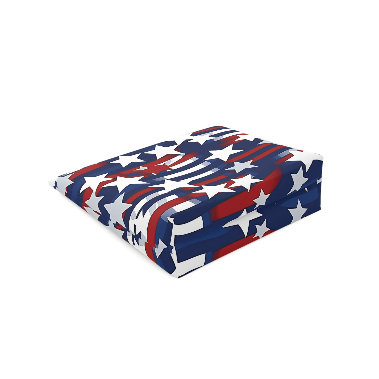 Patriotic Waves Cotton Cosmetic Bag