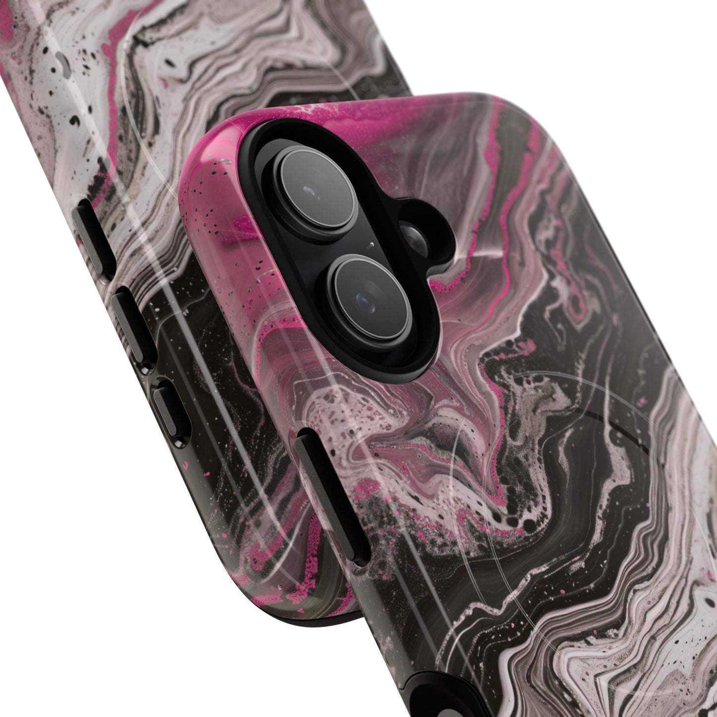 Stylish Magnetic iPhone Cases for Tough Protection, Trendy iPhone Covers, Gift for Teens, Modern Tech Accessories, Marble iPhone Design Cases