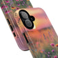 Floral Sunset Phone Case, Tough Magnetic Cases for iPhone, Nature Lover Gift, Durable Protection, Eco-Friendly Phone Accessory