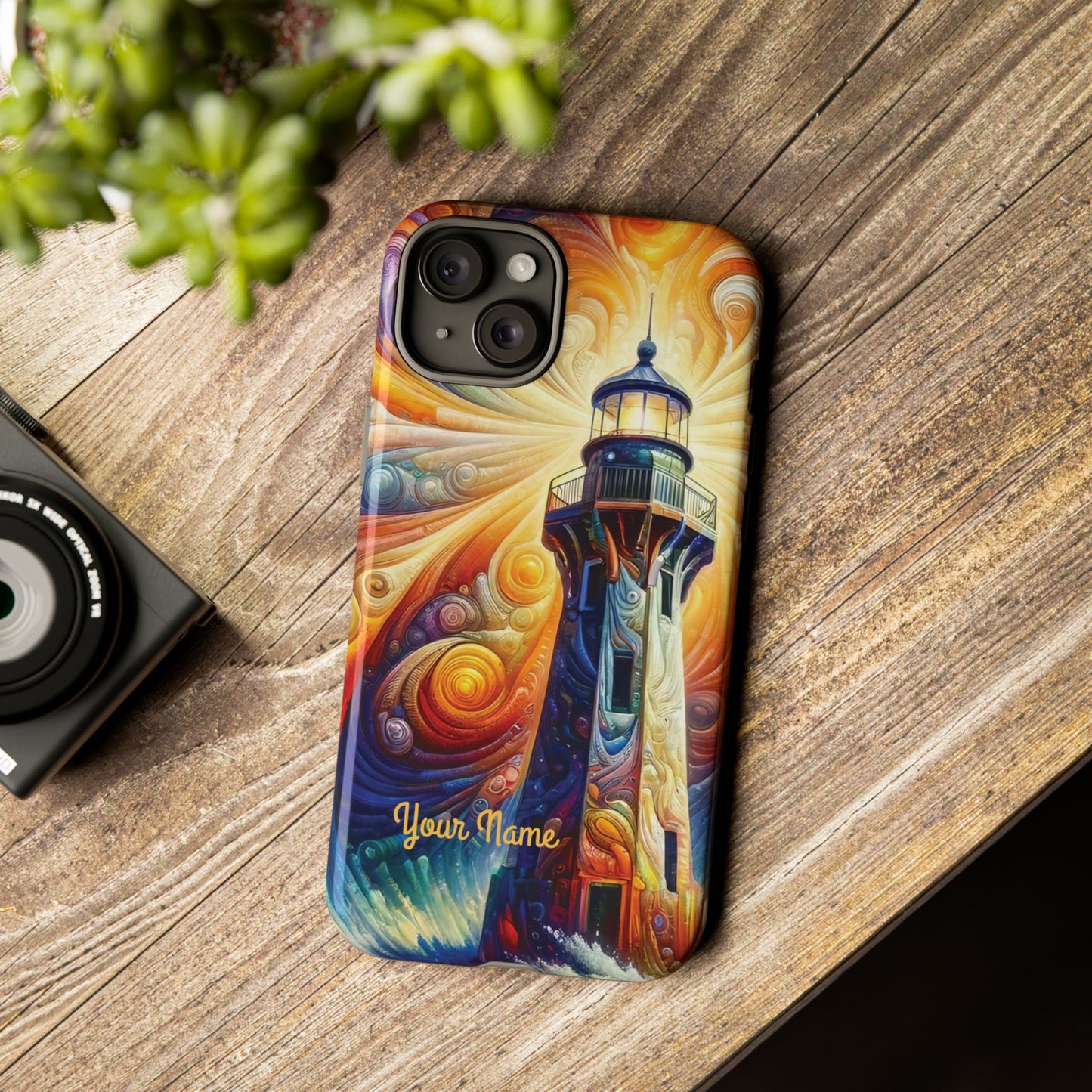 Personalized Cosmic Beacon iPhone Tough Cases, Gift for Him/Her.