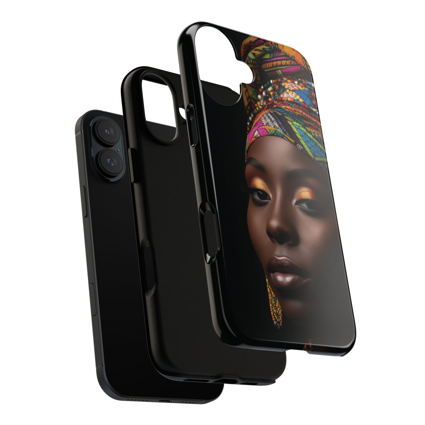Regal Reflections: African Majesty Tough Google Pixel, iPhone and Samsung Cases.