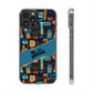 Phone Case — Colorful Abstract Faces Clear Impact-Resistant Case