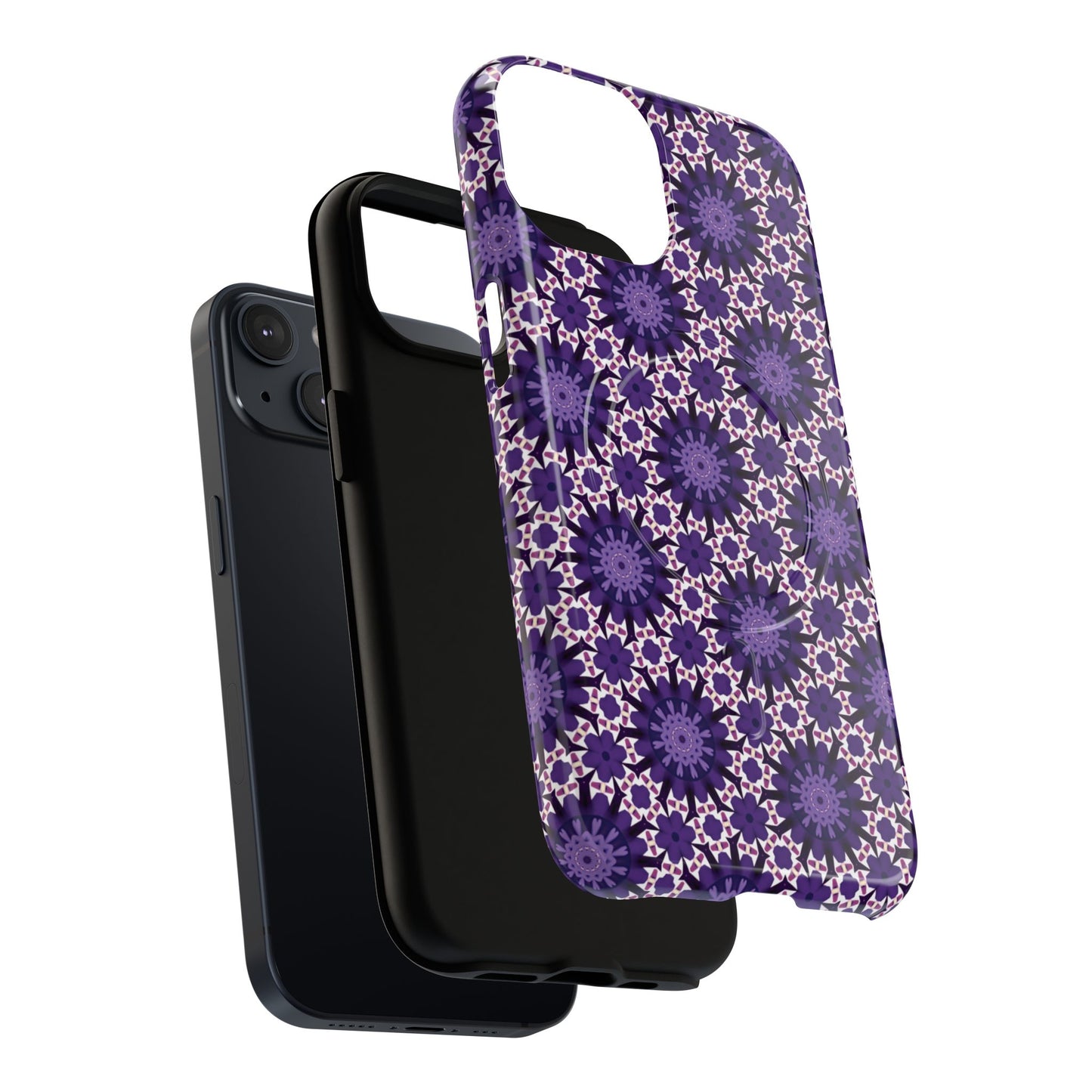 Twilight Petal Mirage Magnetic iPhone Cases, Unique Floral Designs, Tough Protection, Gift for Her, iPhone Accessories, Custom Cases