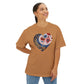 Floral Hearts Unisex Oversized Bella Canvas Boxy Tee