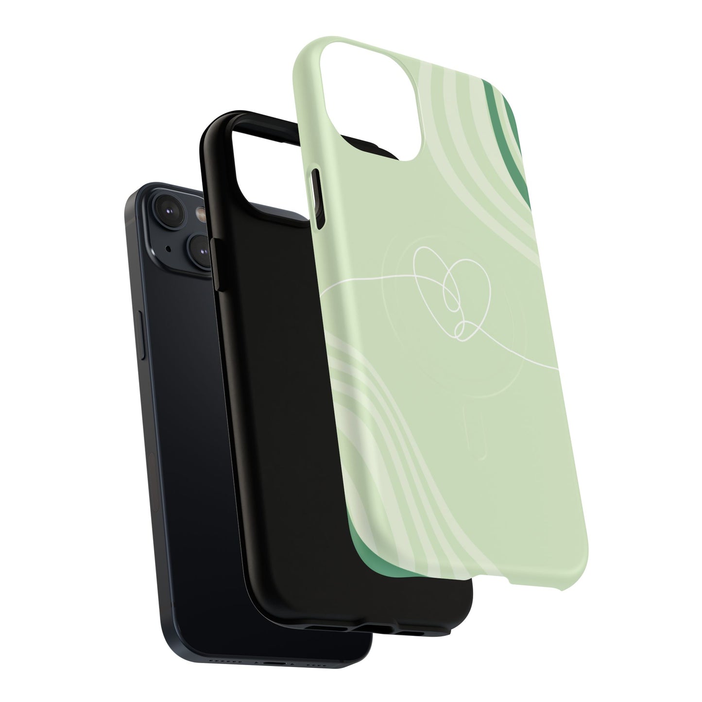 Loving Lines Tough iPhone Magnetic Cases, Eco-Friendly Gift, Birthday Present, iPhone 14, iPhone 15, iPhone 16, Pro, Pro Max, Plus MagSafe Protection Case.