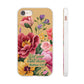 Floral Scripture Phone Case — "Let Your Light Shine" (Matthew 5:16) for iPhone and Samsung Cases.