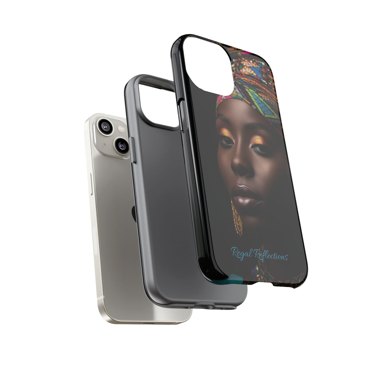 Regal Reflections: African Majesty iPhone, Samsung and Google Tough Phone Cases.