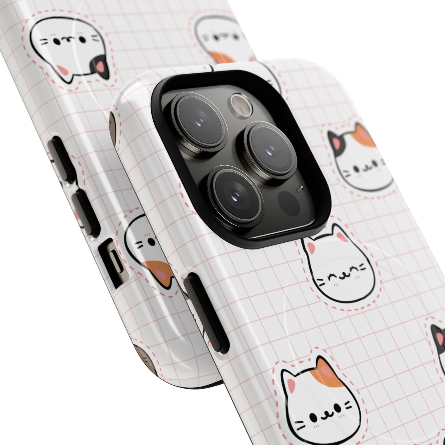 Cute Cat Tough Magnetic Case, iPhone Cover, Cat Lover Gift, Cute Cat Accessories, Pet-Themed iPhone Case