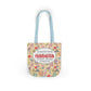 Personalized Doodle Daydream Composition Book Inspired Canvas Tote Bag with Colorful Straps, Cute School Bag, Eco-Friendly Tote, Back to School Shopping Bag, Teacher Gift Idea
