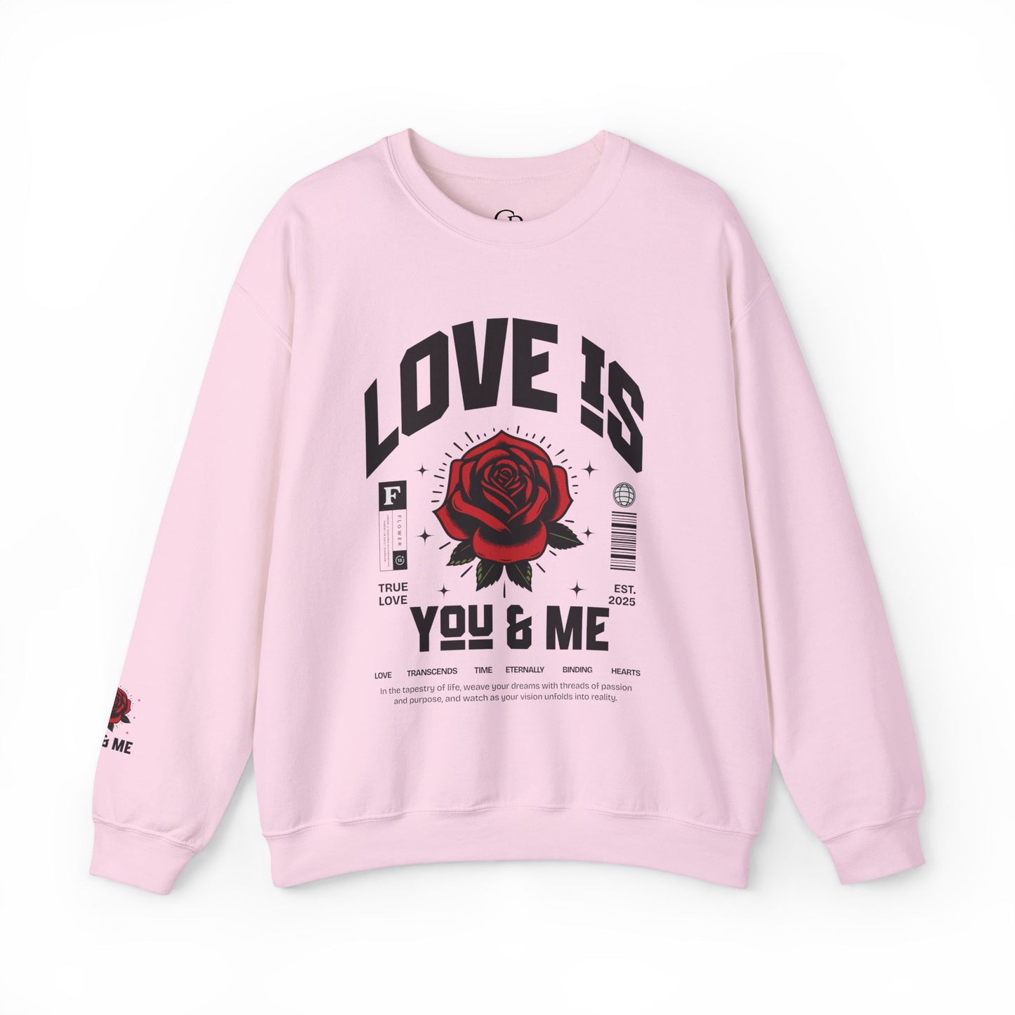 You and Me Unisex Heavy Gildan Blend™ Crewneck Sweatshirt.