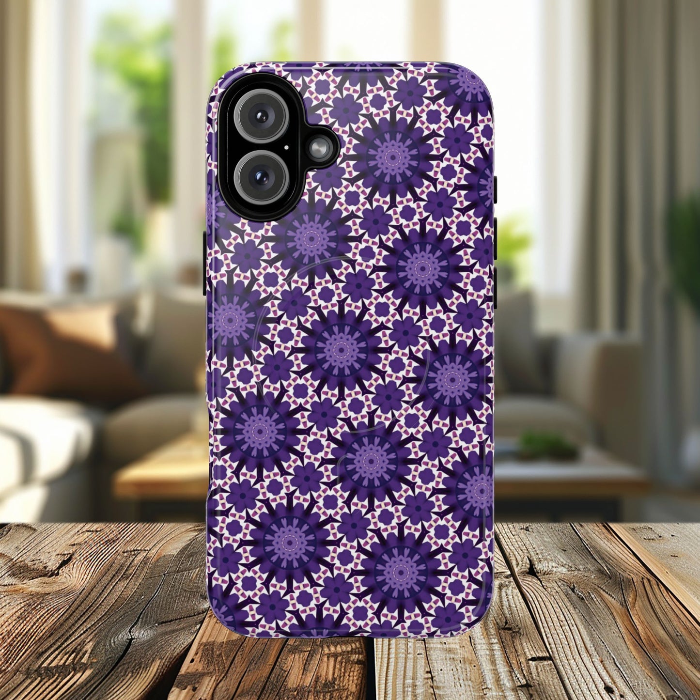 Twilight Petal Mirage Magnetic iPhone Cases, Unique Floral Designs, Tough Protection, Gift for Her, iPhone Accessories, Custom Cases