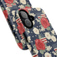 Liberty in Bloom Tough iPhone Magnetic Case, Floral Design, Gift for Moms, Gift for Dads,  iPhone Accessories, Patriotic iPhone Accessory.