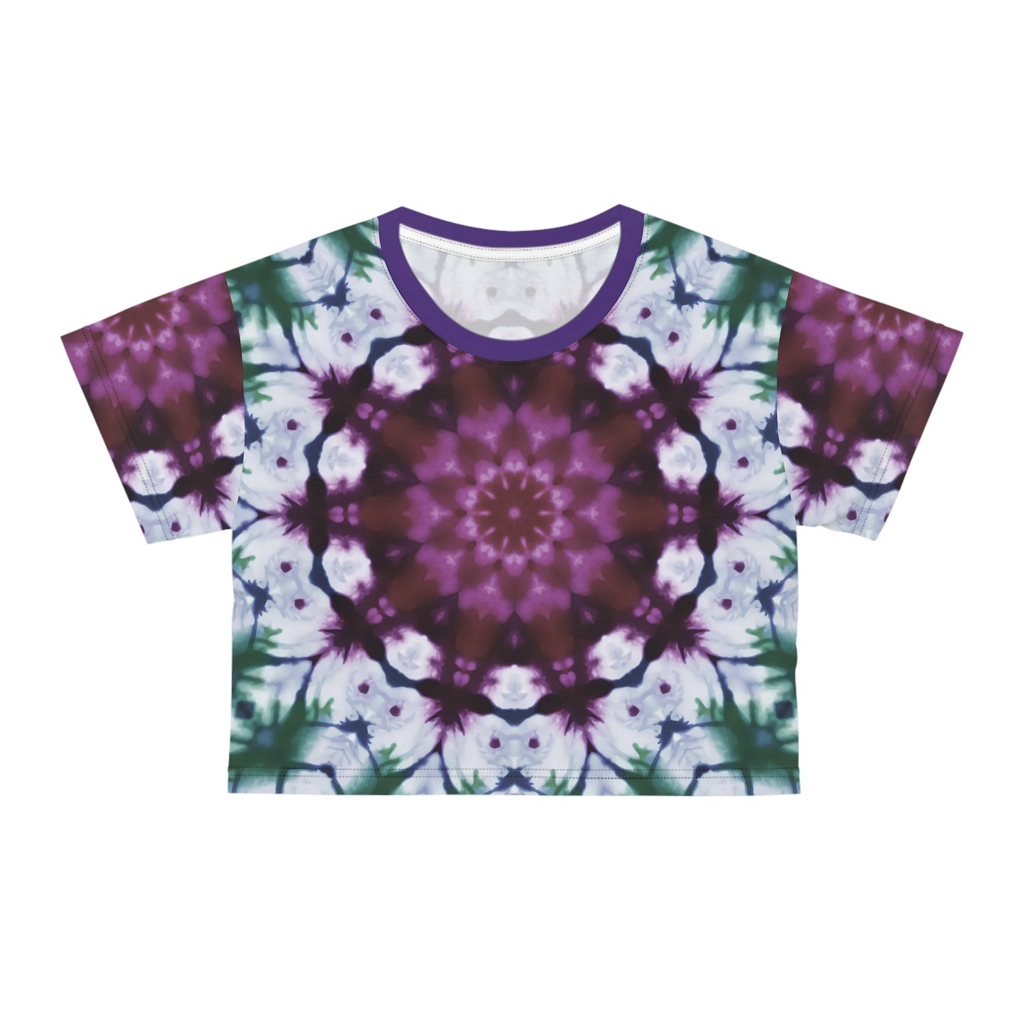 Mystic Garden Tie and Dye Crop Tee (AOP)