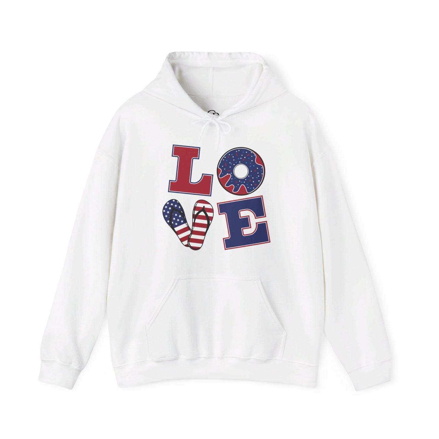 Patriotic LOVE Unisex Heavy Blend™ Hooded Sweatshirt