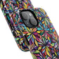 Prism Petal Burst Tough Magnetic iPhone Case, Colorful iPhone Case, Unique Gift for Flower Lovers, Stylish stained Glass Accessory