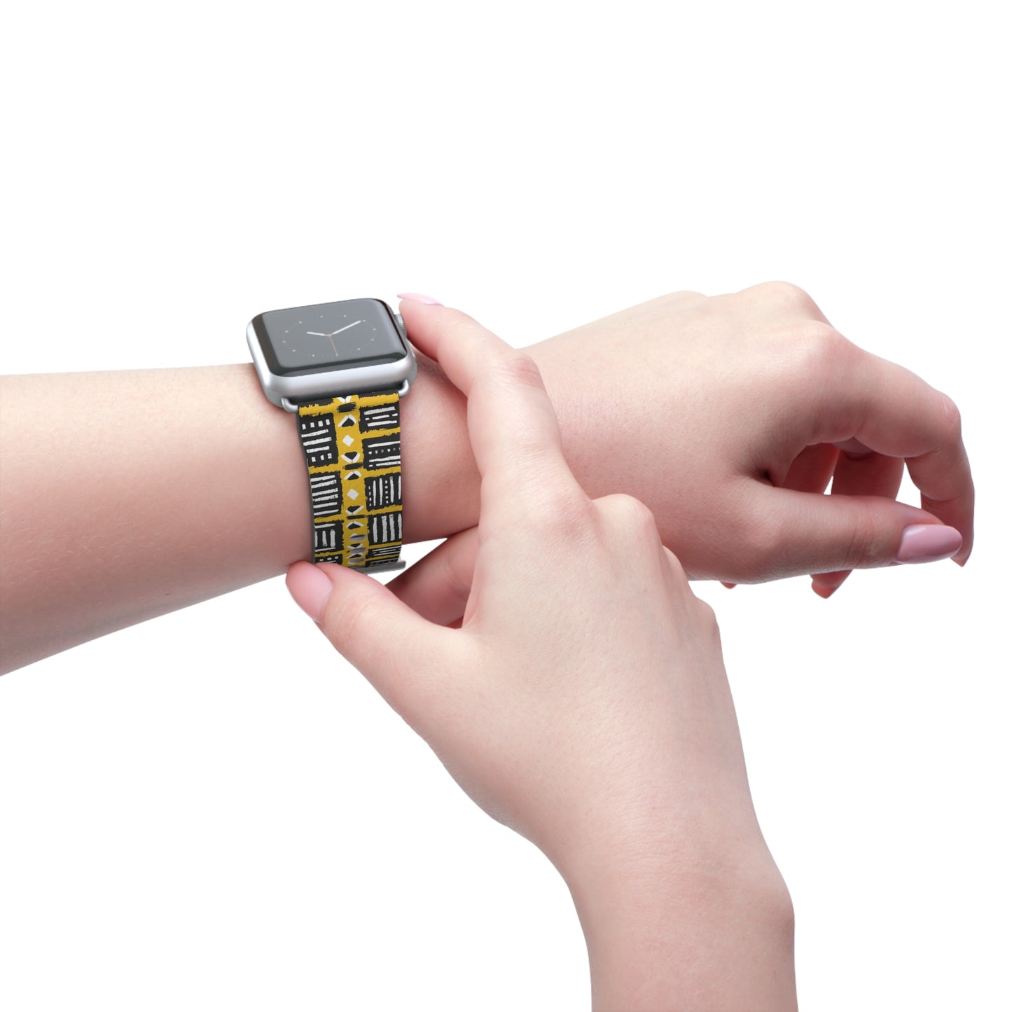 Tribal Vibes Stylish Abstract Print Watch Band - Unique Accessory for Fashion Lovers.