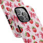 Strawberry Blush Coquette Magnetic Tough iPhone Cases - Funky Fruit Cases, Floral iPhone Cover, Trendy Gifts, iPhone Accessories, Strawberry Lover
