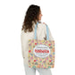 Personalized Doodle Daydream Composition Book Inspired Canvas Tote Bag with Colorful Straps, Cute School Bag, Eco-Friendly Tote, Back to School Shopping Bag, Teacher Gift Idea