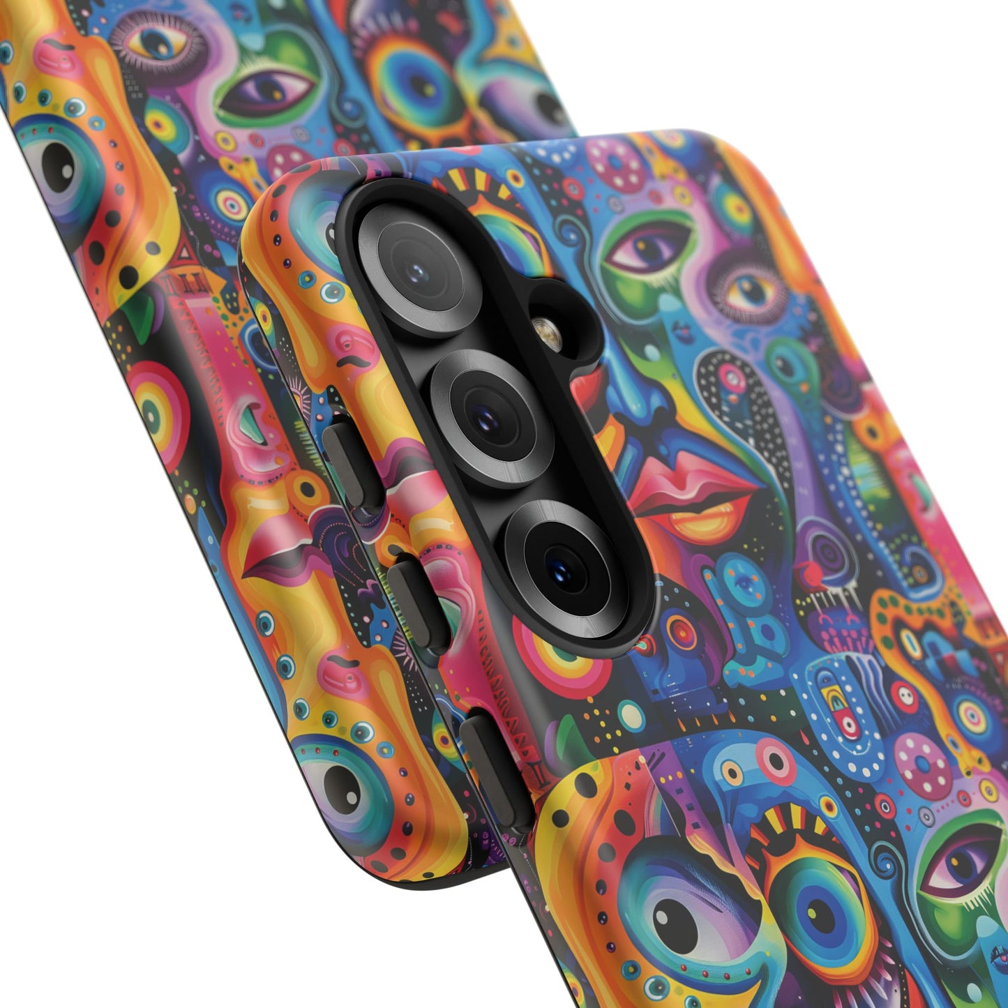 Psychedelic Visions Vibrant Samsung, iPhone and Google Pixel Phone Cases - Colorful Artistic Design