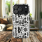 Abstract Monochrome Tough Magnetic iPhone Cases, Stylish Phone Cover, Durable Phone Protector, Modern Tech Accessories, Unique Gift Ideas