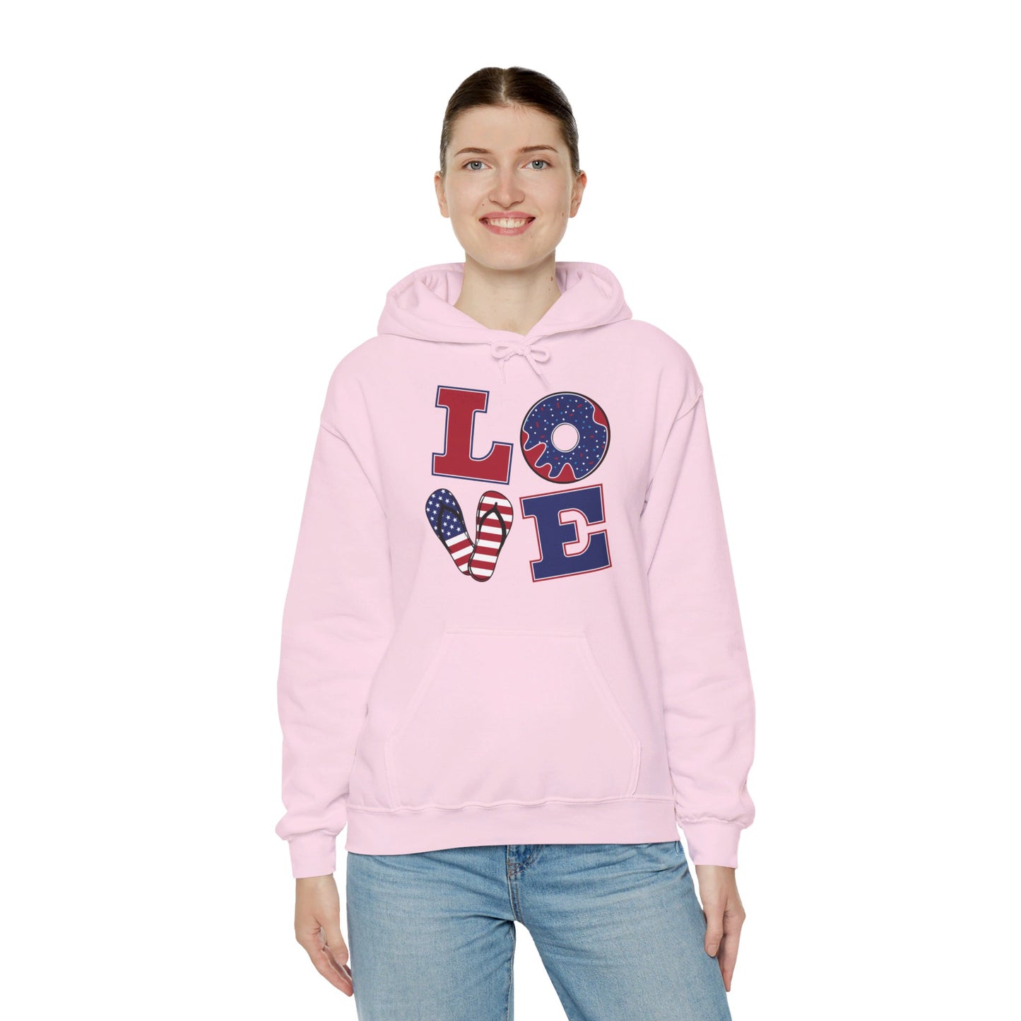 Patriotic LOVE Unisex Heavy Blend™ Hooded Sweatshirt