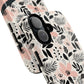 Personalized Floral Blush Garden Whisper Tough Magnetic MagSafe® iPhone® 13, 14, 15, 16, 17, Pro, Pro Max, Plus Cases (Custom Name).