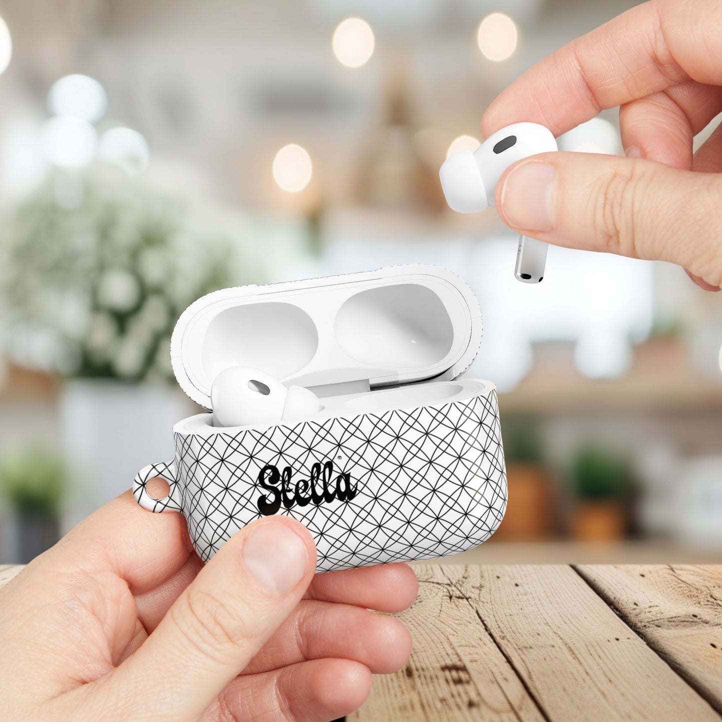 Personalized Geometric Airpods Pro/Gen 1, 2, 3, 4 Protector