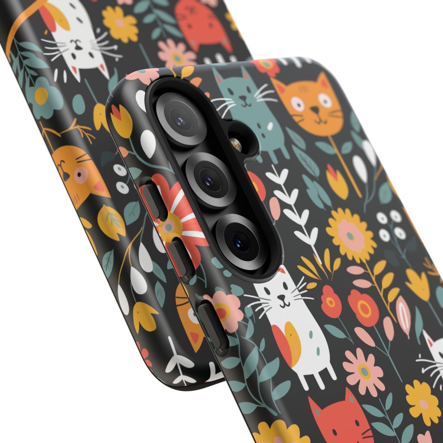 Personalized Whimsical Feline Garden Google and Samsung Tough Cases