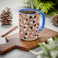 Heart Patterned Coffee Mug - Colorful Love Design, Perfect for Gifts & Celebrations