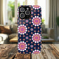 Midnight Mandala Bloom Tough iPhone Magnetic Case, Vibrant Design for Protection, Gift for Her, Trendy Accessory, Floral MagSafe iPhone Cover, Birthday, & Everyday Use