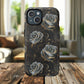Midnight Bloom Tough iPhone Magnetic Cases,  iPhone 14, iPhone 15, iPhone 16, Pro, Pro Max, Plus MagSafe Case, Protective Tech Accessories, Gift for Her, Floral Design