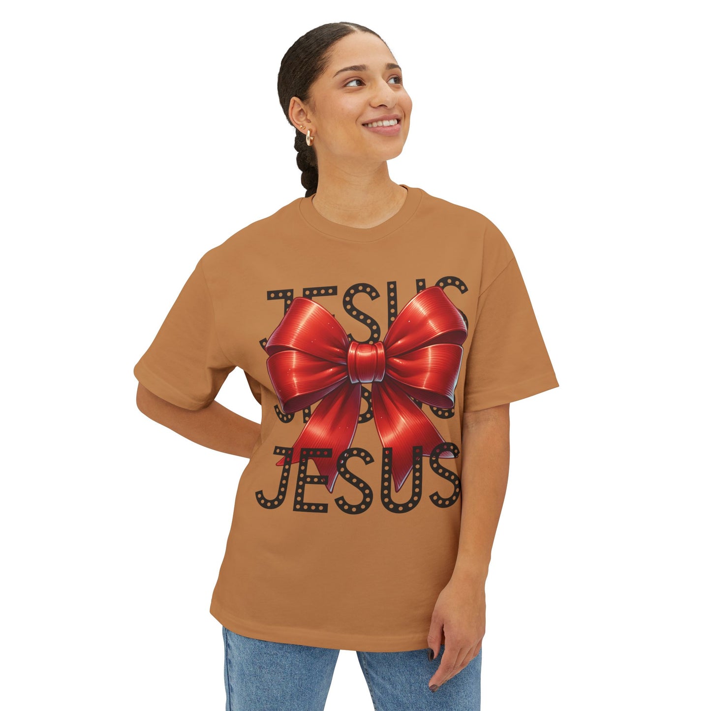 JESUS Charm Unisex Oversized Bella Canvas Boxy Tee