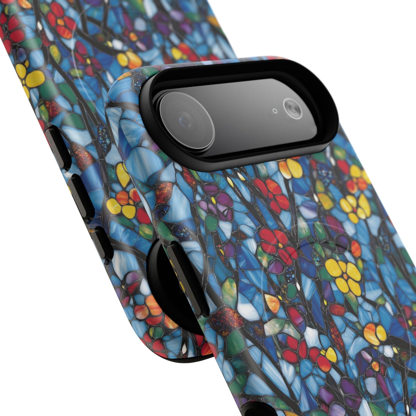 Colorful Floral Phone Case, Tough Magnetic Phone Cover, Durable Tech Accessory, Unique Gift for Her, Vibrant Smartphone Case