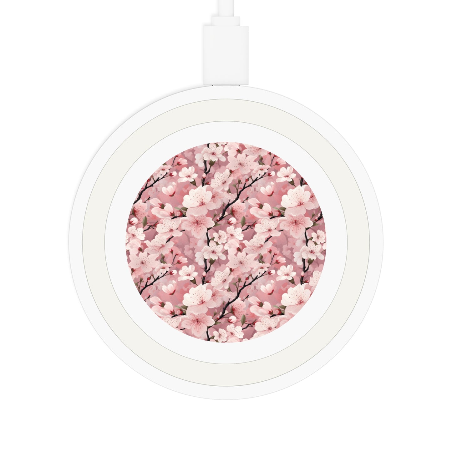 Cherry Blossom Floral Wireless Charging Pad
