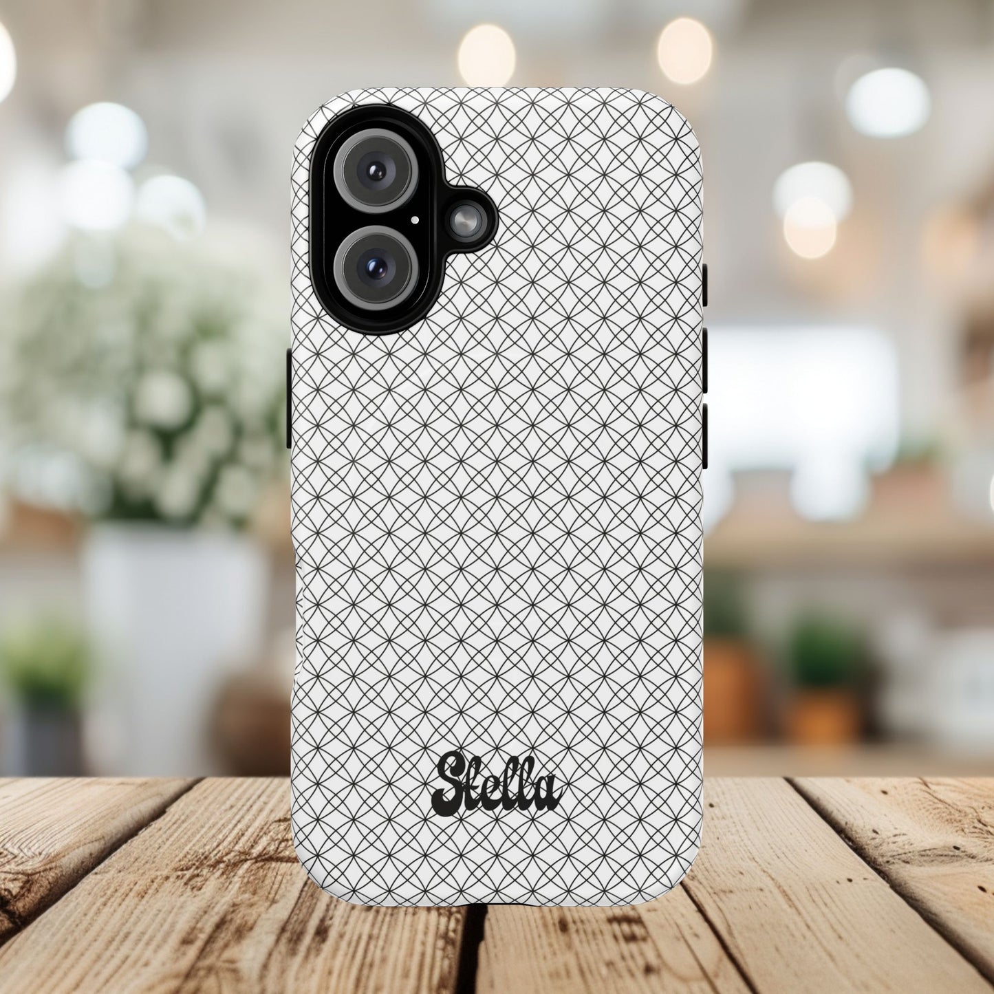 Personalized Geometric Phone Case, Stylish Tough Magnetic Cases, Unique Protection, Trendy Gift for Tech Lovers, Modern Mobile Accessory