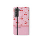 Personalized Cherry Blossom Dreams Flip iPhone and Samsung Cases — Wallet Folio with Name & Affirmation.