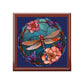 Dragonfly Stained Glass Jewelry Box — Floral Keepsake Storage