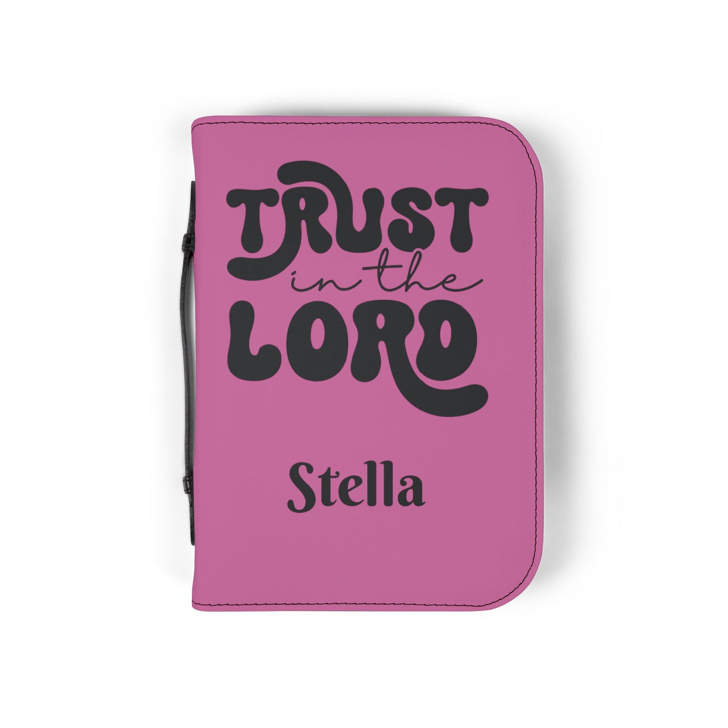 Personalized Floral Cross Bible Cover - Trust in the Lord Design| Baptism | Christening | Anniversary | Birthday Gifts.