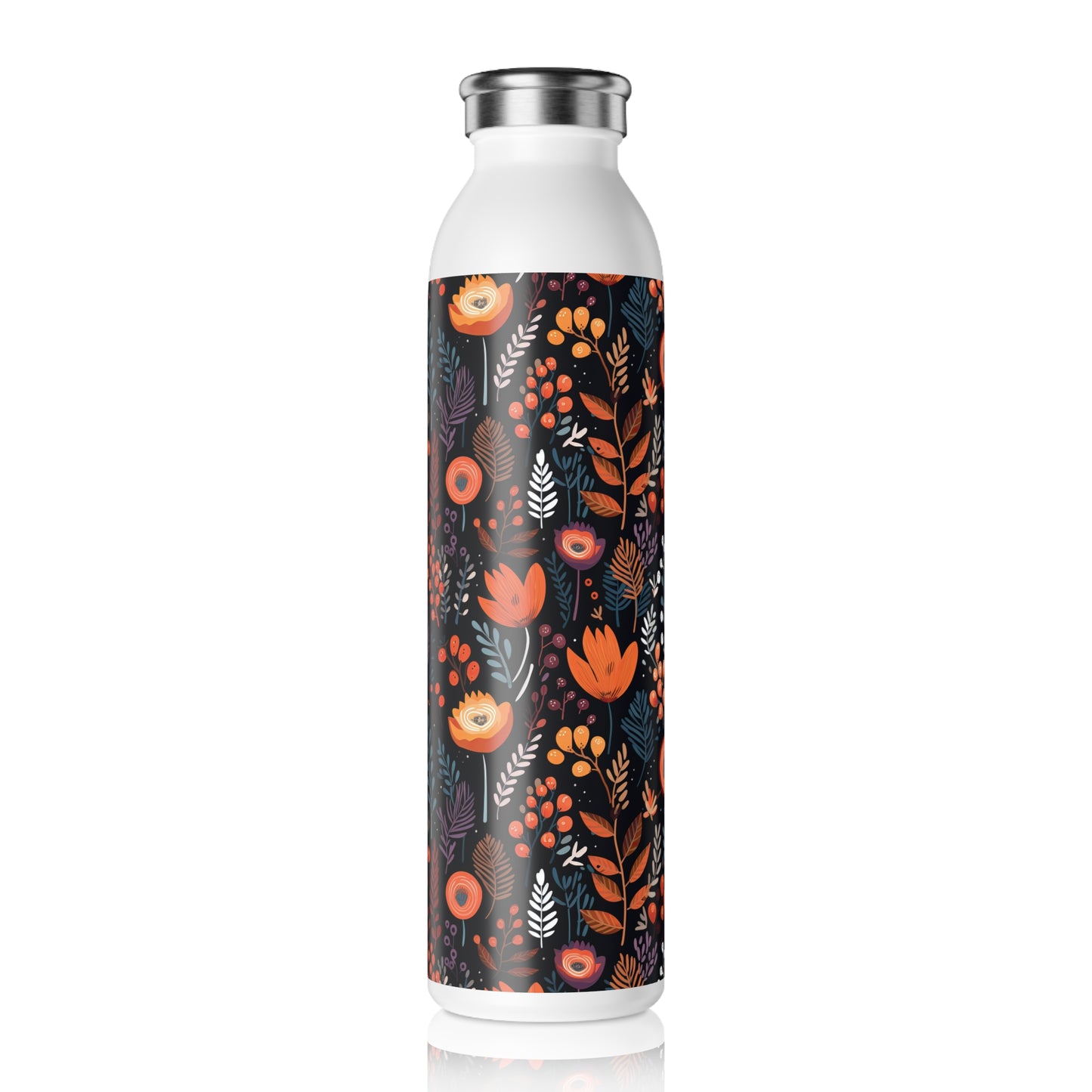 Autumn Bloom Slim Water Bottle