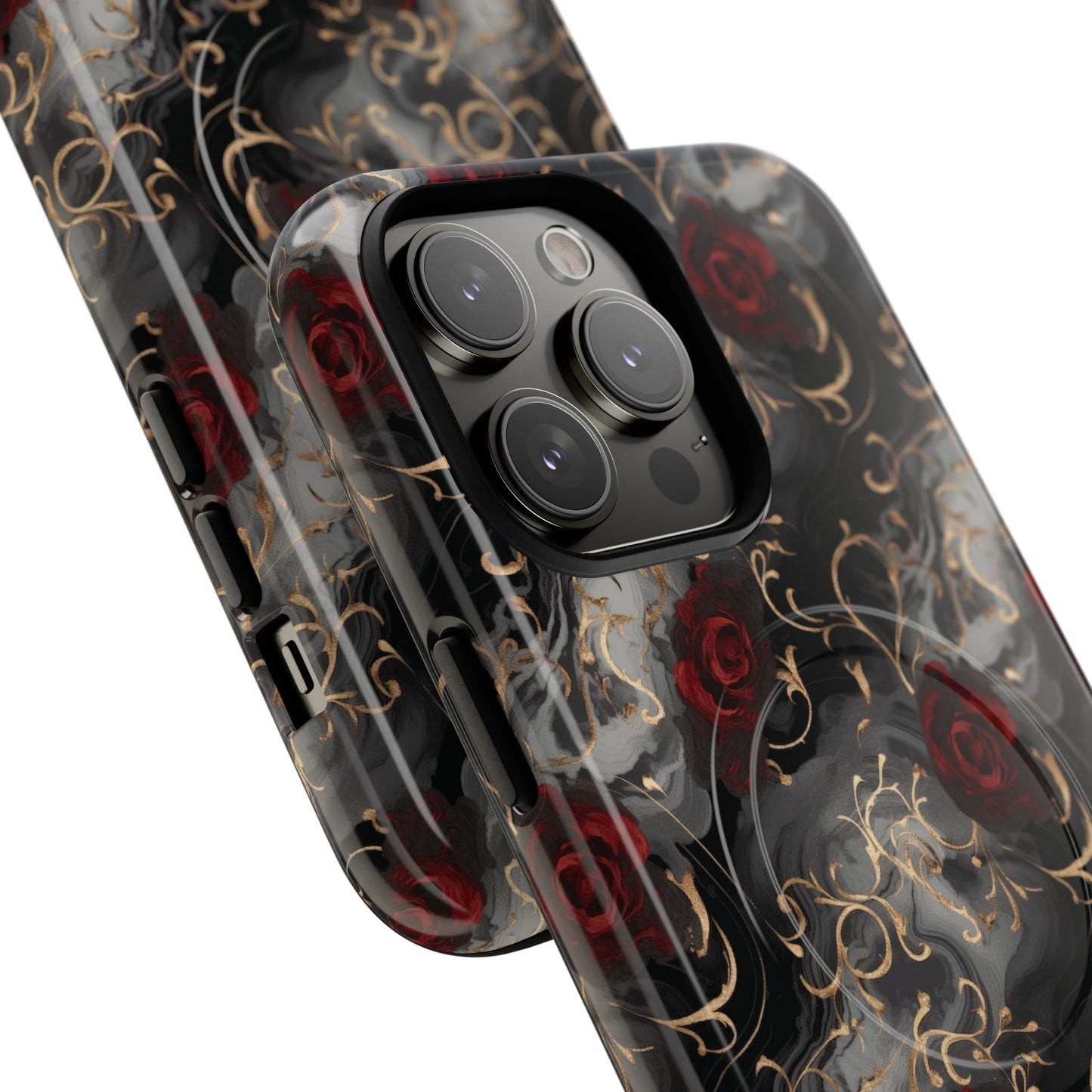Elegant Floral Tough iPhone Magnetic Cases, iPhone Protection, Unique iPhone Covers, Stylish Mobile Accessories, Gift for Her
