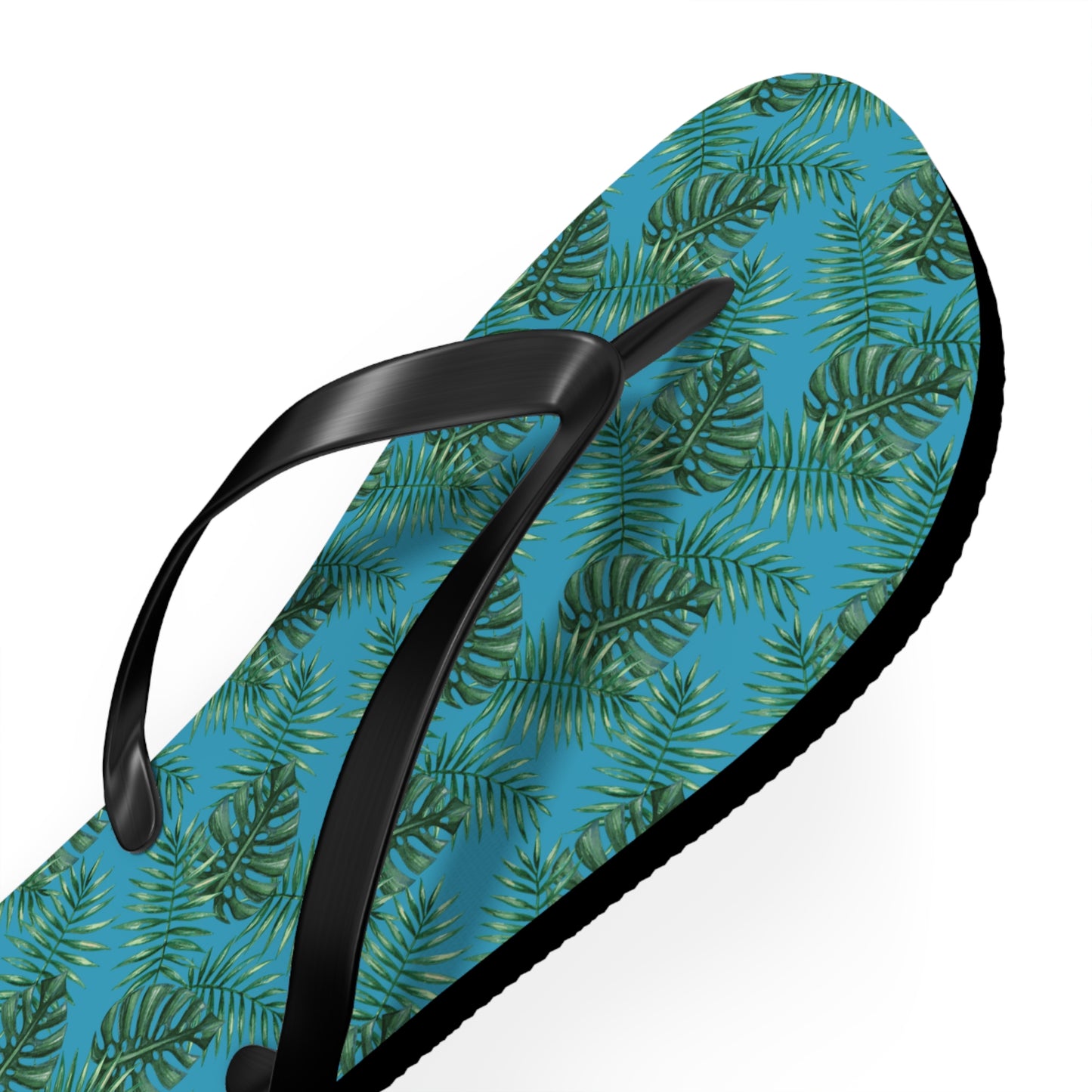 Turquoise Tropical Bliss Flip Flops