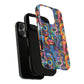 Psychedelic Visions Colorful Art iPhone Case - Tough Cases with Vibrant Abstract Design