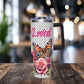 40oz Floral Butterfly Tumbler — Personalized "Name and Affirmation" Vacuum Insulated Cup