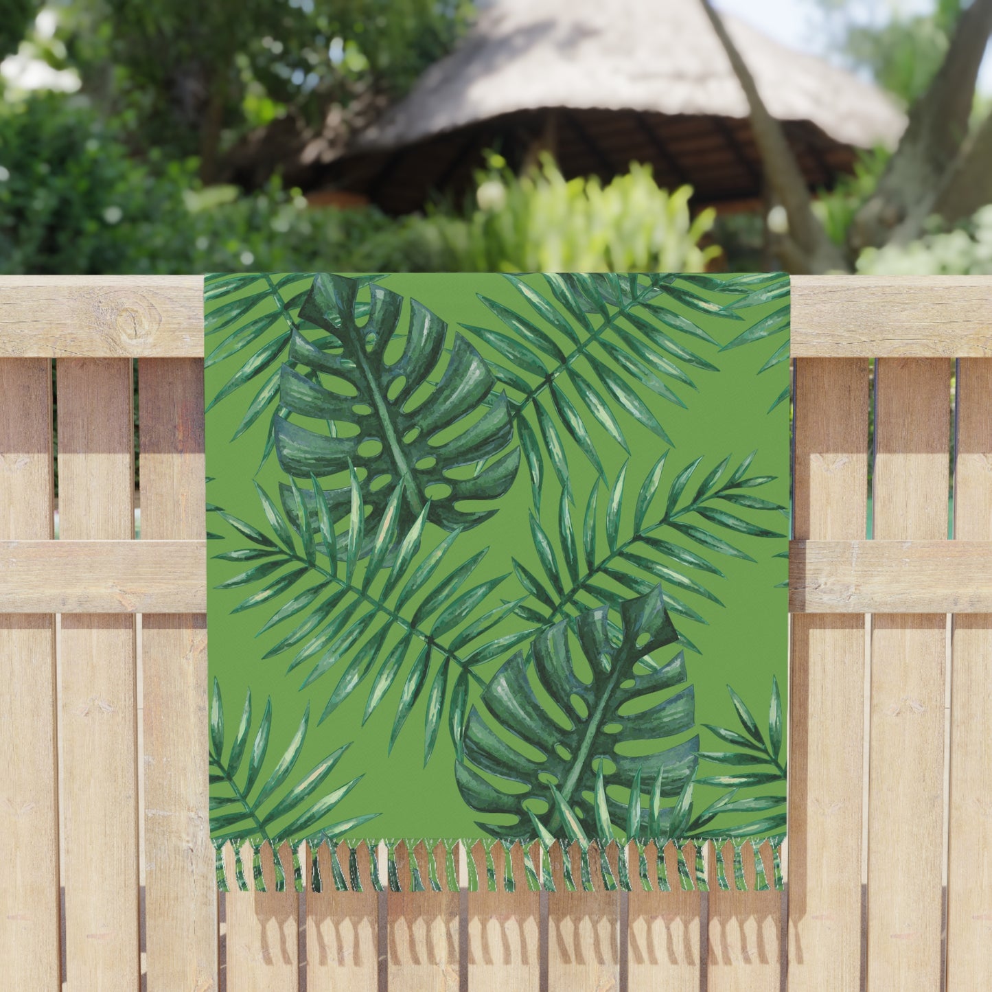 Tropical Boho Vibes Green Beach Cloth/Towel