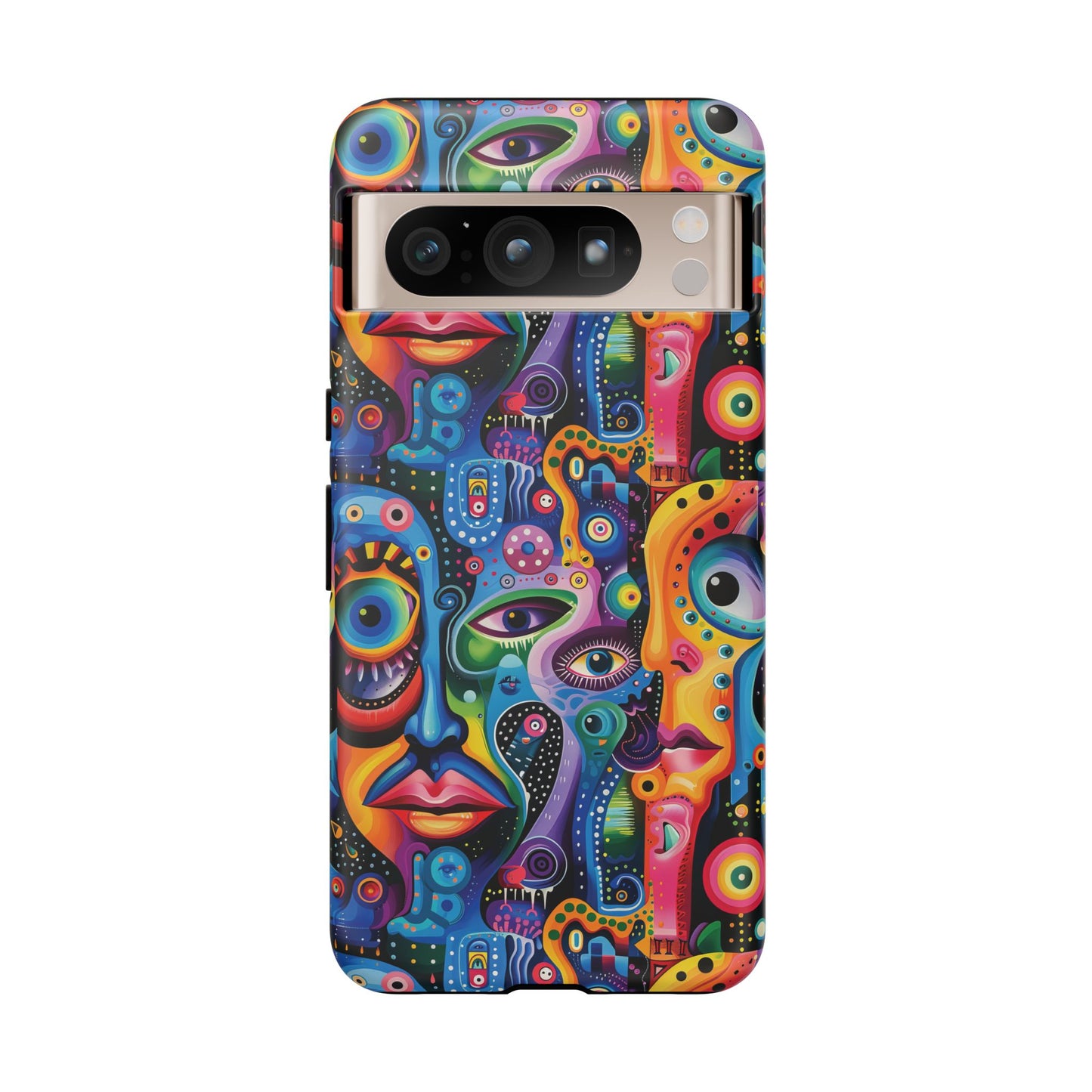 Psychedelic Visions Vibrant Art Google Pixel, iPhone and Samsung Phone Case - Tough Cases for Creative Souls