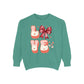 LOVE  Coquette Unisex Comfort Colors Garment-Dyed Sweatshirt