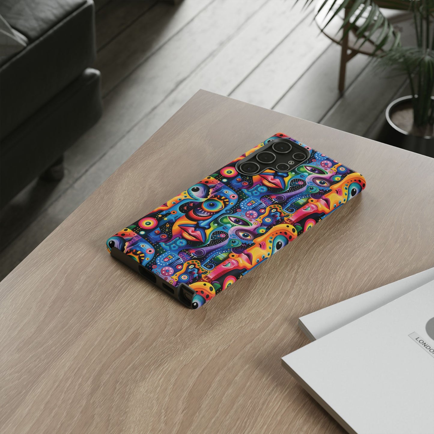 Psychedelic Visions Vibrant Samsung, iPhone and Google Pixel Phone Cases - Colorful Artistic Design